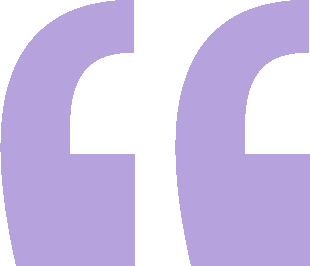 Big purple quote mark